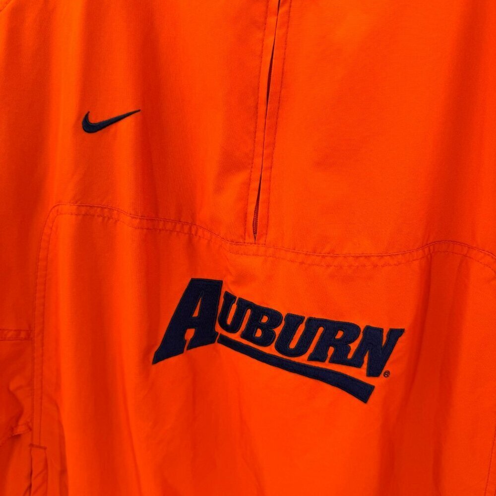 Nike Auburn Orange Pullover Windbreaker Mens L Polyester Sportswear - Picture 4 of 7